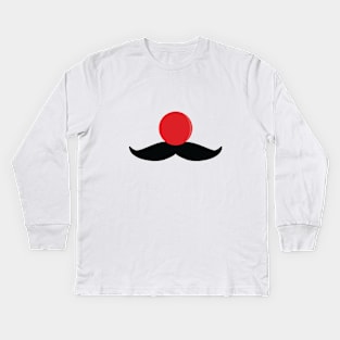 Clown nose mustache Kids Long Sleeve T-Shirt